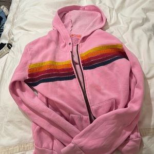 Kids pink aviator nation sweater